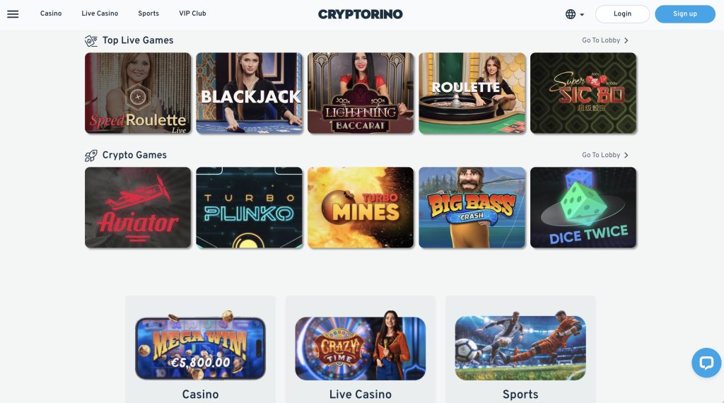 Cryptorino No KYC Crypto Casino